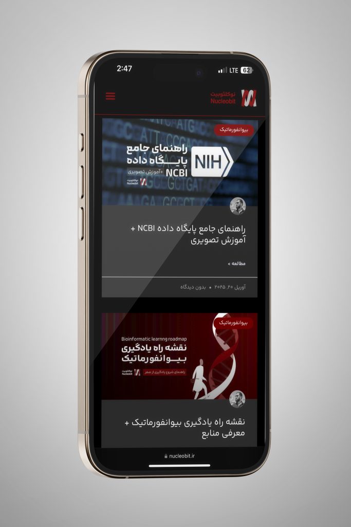 نمونه کار طراحی وبسایت نوکلئوبیت